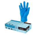 Bastion Nitrile Soft Blue PF Gloves  Large
