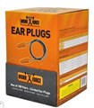 Bullet Shaped Corded Foam Ear Plug  Box of 100 orange pairs
