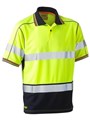 Taped Hi Vis Polyester Mesh Polo Short Sleeve