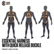 Essential Harness Basic entry level cw with QR Buckles  STANDARD size ML