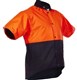 Caution  DO Hi Vis Short Sleeve Oilskin Vest